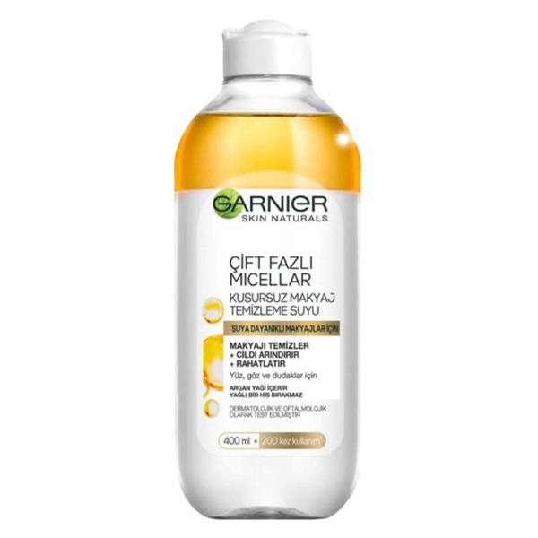 میسلار دوفاز پاک کننده انواع پوست گارنیر (Garnier Cift Fazli Micellar)